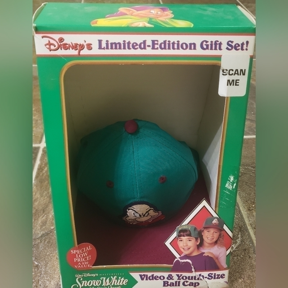 Vintage 90s Grumpy Snow White Disney Snapback Movie Promo Hat - Picture 4 of 6